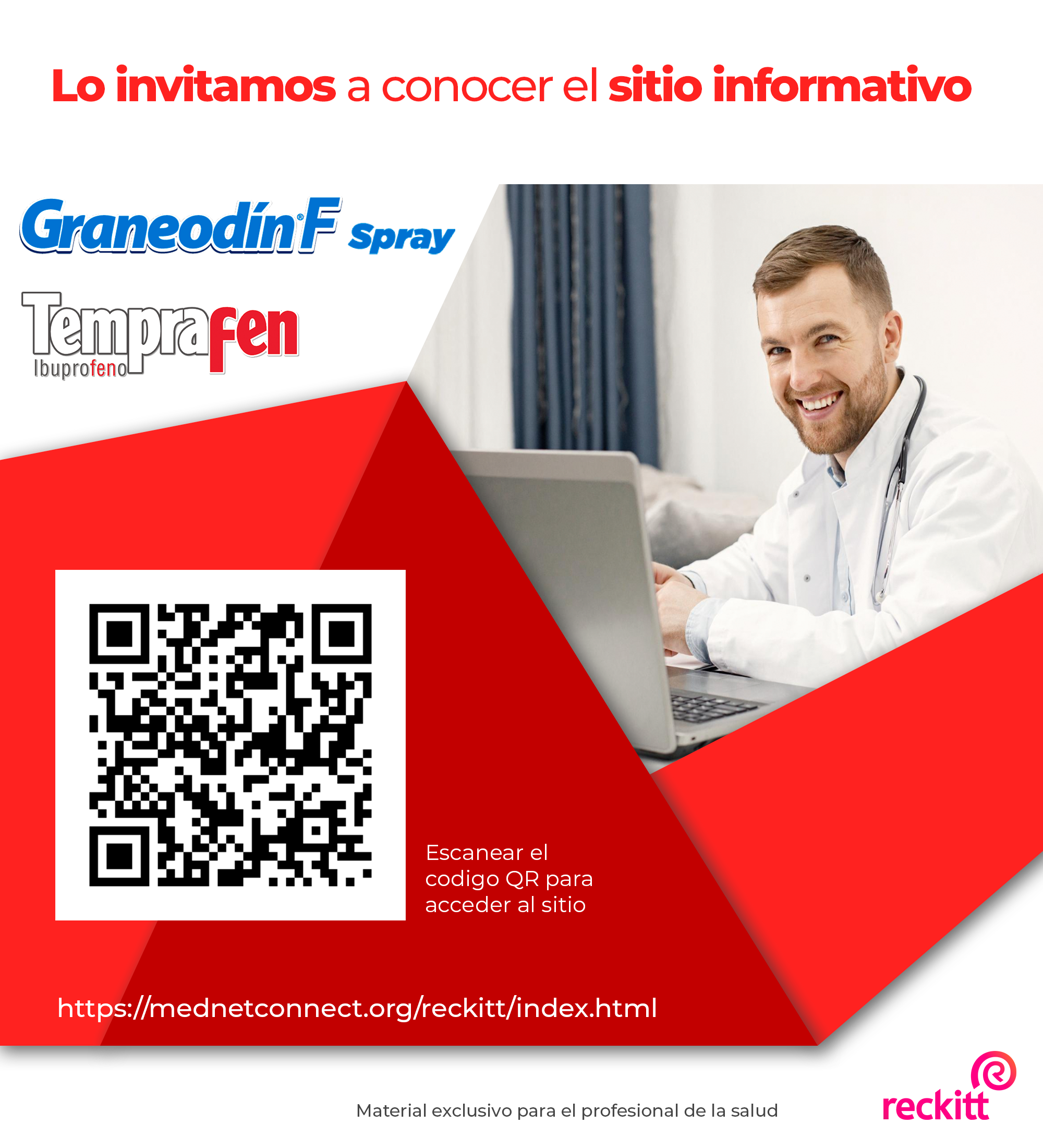 Invitación QR Reckitt - Graneodin F spray y Tempra Fen
